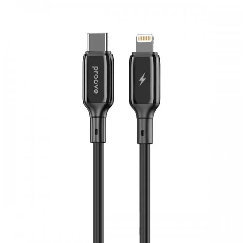 Кабель Proove Flex Metal USB Type-C to Lightning 27W 1m (CCFM27002101) Black купить в Украине: Киев, Днепр, Харьков, Одесса  | Низкая цена, отзывы, характеристики от TELEMART фото