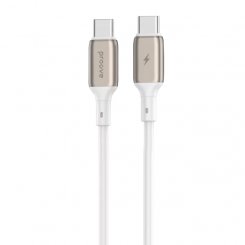 Кабель Proove Flex Metal USB Type-C to USB Type-C 60W 1m (CCFM60002202) White