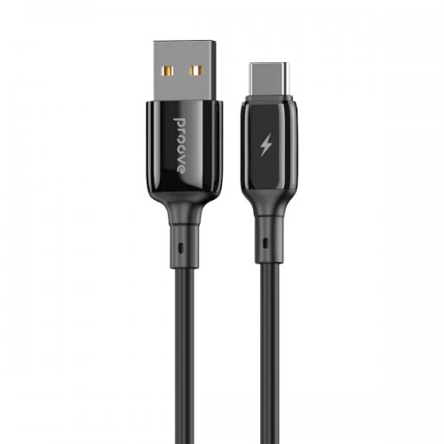 Кабель Proove Flex Metal USB to USB Type-C 3A 1m (CCFM20001201) Black купить в Украине: Киев, Днепр, Харьков, Одесса  | Низкая цена, отзывы, характеристики от TELEMART фото