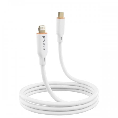 Кабель Proove Jelly Silicone USB Type-C to Lightning 27W 1m (CCJS27002102) White купить в Украине: Киев, Днепр, Харьков, Одесса  | Низкая цена, отзывы, характеристики от TELEMART фото