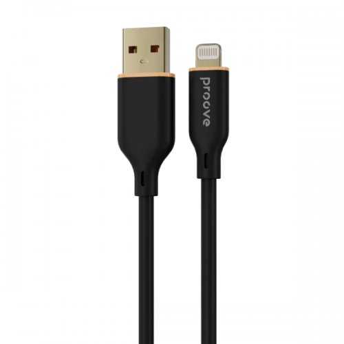 Кабель Proove Jelly Silicone USB to Lightning 2.4A 1m (CCJS20001101) Black купить в Украине: Киев, Днепр, Харьков, Одесса  | Низкая цена, отзывы, характеристики от TELEMART фото
