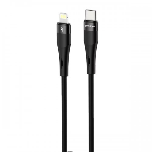 Кабель Proove Light Silicone Plus USB Type-C to Lightning 27W 1m (CCLS27002101) Black купить в Украине: Киев, Днепр, Харьков, Одесса  | Низкая цена, отзывы, характеристики от TELEMART фото