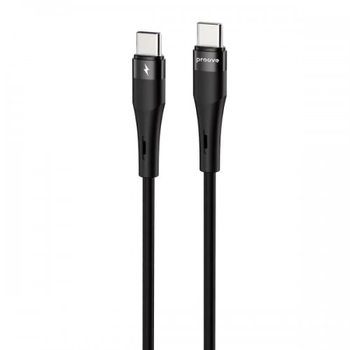 Кабель Proove Light Silicone Plus USB Type-C to USB Type-C 60W 1m (CCLS60002201) Black купить в Украине: Киев, Днепр, Харьков, Одесса  | Низкая цена, отзывы, характеристики от TELEMART фото