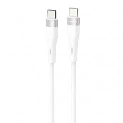 Кабель Proove Light Silicone Plus USB Type-C to USB Type-C 60W 1m (CCLS60002202) White