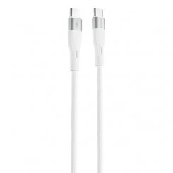 Кабель Proove Light Silicone USB Type-C to USB Type-C 60W 1m (CCLC60001102) White