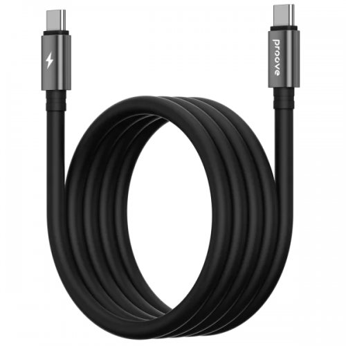 Кабель Proove Magneto USB Type-C to USB Type-C 60W 1m (CCMA60002201) Black купить в Украине: Киев, Днепр, Харьков, Одесса  | Низкая цена, отзывы, характеристики от TELEMART фото