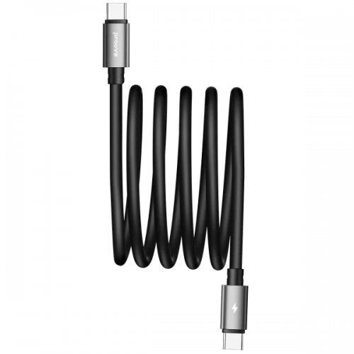 Кабель Proove Magneto USB Type-C to USB Type-C 60W 1m (CCMA60002201) Black купить в Украине: Киев, Днепр, Харьков, Одесса  | Низкая цена, отзывы, характеристики от TELEMART фото