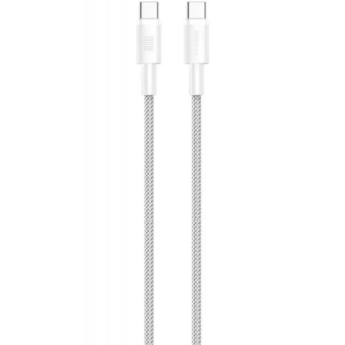 Кабель Proove Nylo USB Type-C to USB Type-C 100W 1.5m (CCPN11002202) White купить в Украине: Киев, Днепр, Харьков, Одесса  | Низкая цена, отзывы, характеристики от TELEMART фото