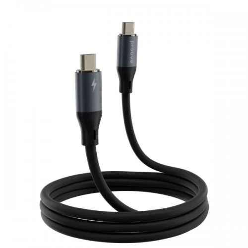 Кабель Proove PowerFull USB Type-C to USB Type-C 100W 1.5m (CCPF11002201) Black купить в Украине: Киев, Днепр, Харьков, Одесса  | Низкая цена, отзывы, характеристики от TELEMART фото