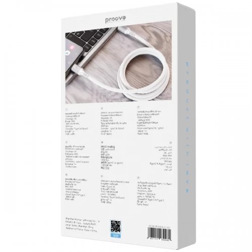 Кабель Proove ReGen Silicone USB Type-C to USB Type-C 60W 1m (CCRS60002202) White купить в Украине: Киев, Днепр, Харьков, Одесса  | Низкая цена, отзывы, характеристики от TELEMART фото