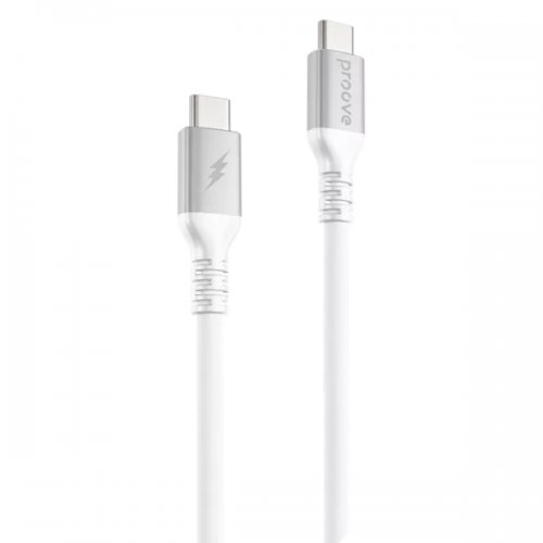 Кабель Proove ReGen Silicone USB Type-C to USB Type-C 60W 2m (CCRS60002222) White купить в Украине: Киев, Днепр, Харьков, Одесса  | Низкая цена, отзывы, характеристики от TELEMART фото