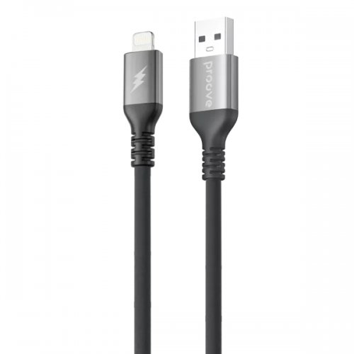Кабель Proove ReGen Silicone USB to Lightning 2.4A 1m (CCRS12001101) Black купить в Украине: Киев, Днепр, Харьков, Одесса  | Низкая цена, отзывы, характеристики от TELEMART фото