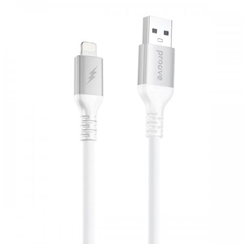 Кабель Proove ReGen Silicone USB to Lightning 2.4A 1m (CCRS15001102) White купити в Україні: Київ, Львів, Хмельницький, Тернопіль, Івано-Франківськ | Низька ціна, відгуки, характеристики від TELEMART фото