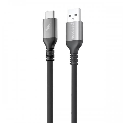 Кабель Proove ReGen Silicone USB to USB Type-C 3A 1m (CCRS12001102) Black купить в Украине: Киев, Днепр, Харьков, Одесса  | Низкая цена, отзывы, характеристики от TELEMART фото