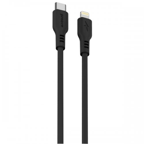 Кабель Proove Rebirth USB Type-C to Lightning 27W 1m (CCRE60002101) Black купить в Украине: Киев, Днепр, Харьков, Одесса  | Низкая цена, отзывы, характеристики от TELEMART фото