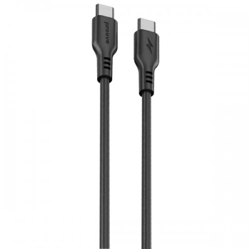 Кабель Proove Rebirth USB Type-C to USB Type-C 60W 1m (CCRE60002201) Black купить в Украине: Киев, Днепр, Харьков, Одесса  | Низкая цена, отзывы, характеристики от TELEMART фото