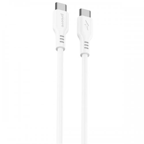 Кабель Proove Rebirth USB Type-C to USB Type-C 60W 1m (CCRE61002202) White купить в Украине: Киев, Днепр, Харьков, Одесса  | Низкая цена, отзывы, характеристики от TELEMART фото