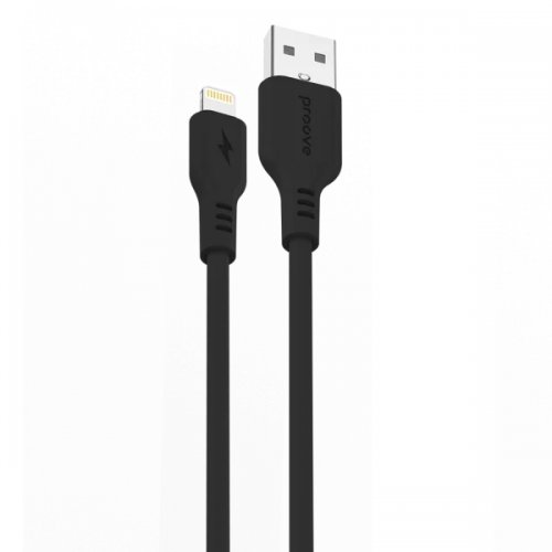 Кабель Proove Rebirth USB to Lightning 2.4A 1m (CCRE60001101) Black купить в Украине: Киев, Днепр, Харьков, Одесса  | Низкая цена, отзывы, характеристики от TELEMART фото