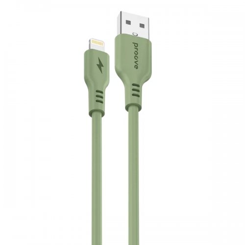 Кабель Proove Rebirth USB to Lightning 2.4A 1m (CCRE12001111) Green купити в Україні: Київ, Львів, Хмельницький, Тернопіль, Івано-Франківськ | Низька ціна, відгуки, характеристики від TELEMART фото