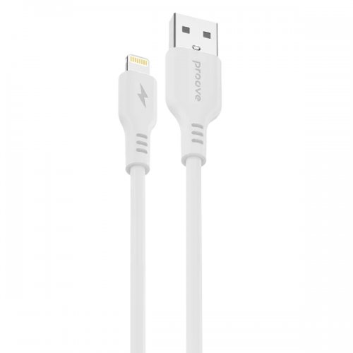 Кабель Proove Rebirth USB to Lightning 2.4A 1m (CCRE12001102) White купити в Україні: Київ, Львів, Хмельницький, Тернопіль, Івано-Франківськ | Низька ціна, відгуки, характеристики від TELEMART фото