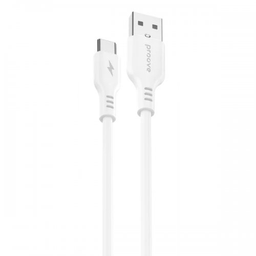Кабель Proove Rebirth USB to USB Type-C 3A 1m (CCRE27001202) White купить в Украине: Киев, Днепр, Харьков, Одесса  | Низкая цена, отзывы, характеристики от TELEMART фото