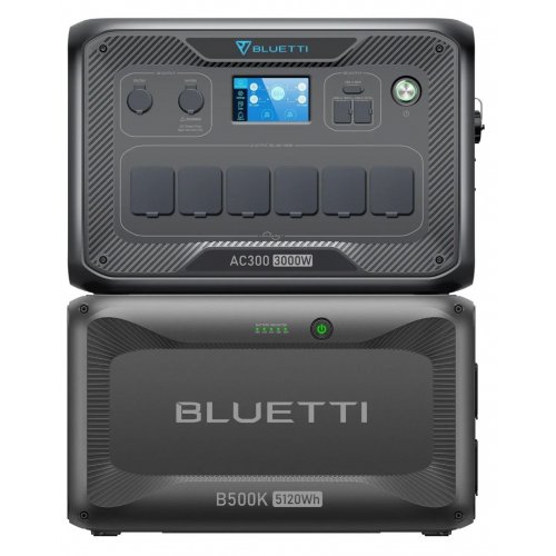 Уцінка зарядна станція з акумуляторним модулем BLUETTI AC300 3000W + B500K 5120Wh (Розкрита упаковка, 863558) купити в Україні: Київ, Львів, Хмельницький, Тернопіль, Івано-Франківськ | Низька ціна, відгуки, характеристики від TELEMART фото