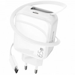 Мережевий зарядний пристрій Proove Fixtape USB Type-C 65W (WCFP65010202) White