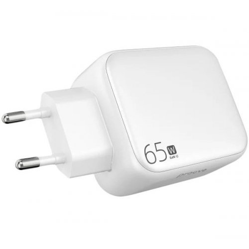 Мережевий зарядний пристрій Proove Fixtape USB Type-C 65W (WCFP65010202) White купити в Україні: Київ, Львів, Хмельницький, Тернопіль, Івано-Франківськ | Низька ціна, відгуки, характеристики від TELEMART фото