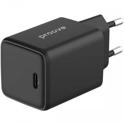 Мережевий зарядний пристрій Proove Pocket GaN USB Type-C 25W (WCPG25010201) Black купити в Україні: Київ, Львів, Хмельницький, Тернопіль, Івано-Франківськ | Низька ціна, відгуки, характеристики від TELEMART фото