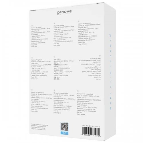 Мережевий зарядний пристрій Proove Pocket GaN USB Type-C 25W (WCPG25010201) Black купити в Україні: Київ, Львів, Хмельницький, Тернопіль, Івано-Франківськ | Низька ціна, відгуки, характеристики від TELEMART фото