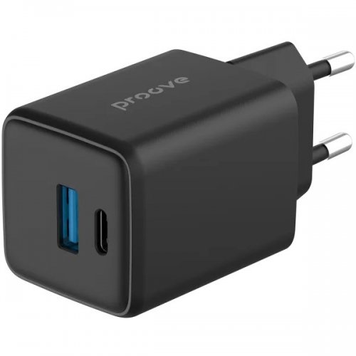 Мережевий зарядний пристрій Proove Pocket GaN USB + USB Type-C 30W (WCPG30110001) Black купити в Україні: Київ, Львів, Хмельницький, Тернопіль, Івано-Франківськ | Низька ціна, відгуки, характеристики від TELEMART фото
