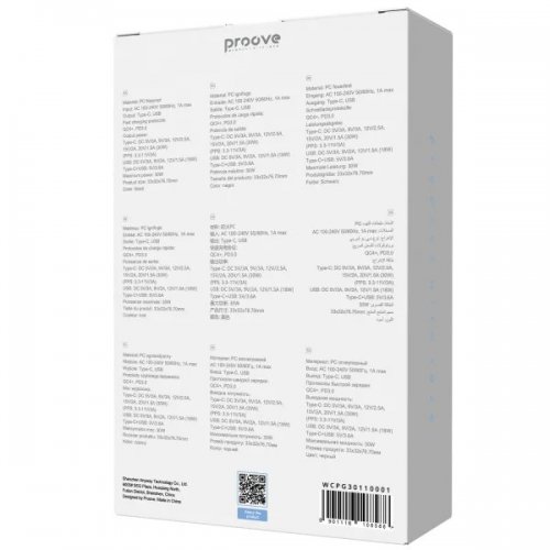 Мережевий зарядний пристрій Proove Pocket GaN USB + USB Type-C 30W (WCPG30110001) Black купити в Україні: Київ, Львів, Хмельницький, Тернопіль, Івано-Франківськ | Низька ціна, відгуки, характеристики від TELEMART фото