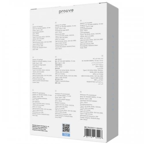 Мережевий зарядний пристрій Proove Pocket GaN USB + USB Type-C 30W (WCPG30110002) White купити в Україні: Київ, Львів, Хмельницький, Тернопіль, Івано-Франківськ | Низька ціна, відгуки, характеристики від TELEMART фото