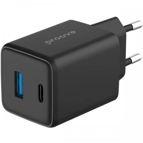 Мережевий зарядний пристрій Proove Pocket GaN USB + USB Type-C 45W (WCPG45110001) Black купити в Україні: Київ, Львів, Хмельницький, Тернопіль, Івано-Франківськ | Низька ціна, відгуки, характеристики від TELEMART фото