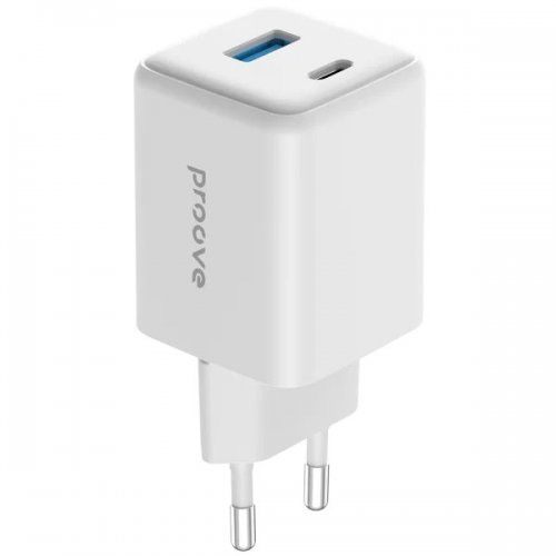 Мережевий зарядний пристрій Proove Pocket GaN USB + USB Type-C 45W (WCPG45110002) White купити в Україні: Київ, Львів, Хмельницький, Тернопіль, Івано-Франківськ | Низька ціна, відгуки, характеристики від TELEMART фото