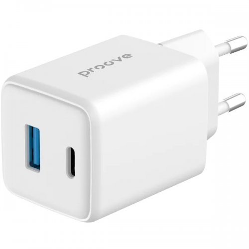 Мережевий зарядний пристрій Proove Pocket GaN USB + USB Type-C 45W (WCPG45110002) White купити в Україні: Київ, Львів, Хмельницький, Тернопіль, Івано-Франківськ | Низька ціна, відгуки, характеристики від TELEMART фото
