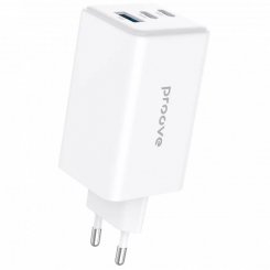 Сетевое зарядное устройство Proove Pocket GaN Max USB + 2 x USB Type-C 100W (WCPG10012202) White