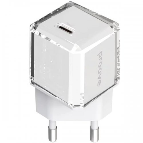 Мережевий зарядний пристрій Proove Pure GaN USB Type-C 30W (WCPU30012202) White купити в Україні: Київ, Львів, Хмельницький, Тернопіль, Івано-Франківськ | Низька ціна, відгуки, характеристики від TELEMART фото