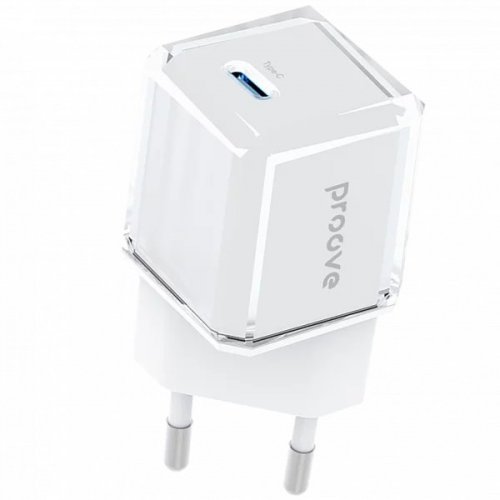 Мережевий зарядний пристрій Proove Pure GaN USB Type-C 30W (WCPU30012202) White купити в Україні: Київ, Львів, Хмельницький, Тернопіль, Івано-Франківськ | Низька ціна, відгуки, характеристики від TELEMART фото