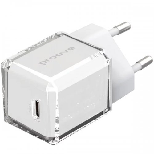 Мережевий зарядний пристрій Proove Pure GaN USB Type-C 30W (WCPU30012202) White купити в Україні: Київ, Львів, Хмельницький, Тернопіль, Івано-Франківськ | Низька ціна, відгуки, характеристики від TELEMART фото