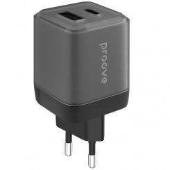 Мережевий зарядний пристрій Proove Pure GaN Plus USB + USB Type-C 30W (WCPU30111201) Black