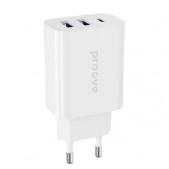 Мережевий зарядний пристрій Proove Rapid 2 x USB + USB Type-C 30W (WCRP30210002) White
