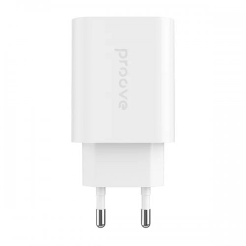 Мережевий зарядний пристрій Proove Rapid 2 x USB + USB Type-C 30W (WCRP30210002) White купити в Україні: Київ, Львів, Хмельницький, Тернопіль, Івано-Франківськ | Низька ціна, відгуки, характеристики від TELEMART фото