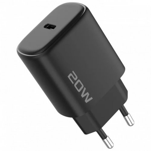 Мережевий зарядний пристрій Proove Silicone Power 2 20W USB Type-C + Cable USB Type-C to Lightning (WCSP22010001) Black купити в Україні: Київ, Львів, Хмельницький, Тернопіль, Івано-Франківськ | Низька ціна, відгуки, характеристики від TELEMART фото
