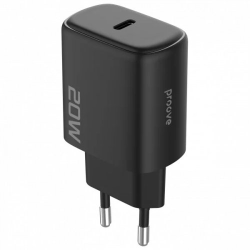 Мережевий зарядний пристрій Proove Silicone Power 2 20W USB Type-C + Cable USB Type-C to Lightning (WCSP22010001) Black купити в Україні: Київ, Львів, Хмельницький, Тернопіль, Івано-Франківськ | Низька ціна, відгуки, характеристики від TELEMART фото