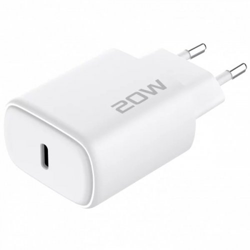 Мережевий зарядний пристрій Proove Silicone Power 2 20W USB Type-C + Cable USB Type-C to Lightning (WCSP22010002) White купити в Україні: Київ, Львів, Хмельницький, Тернопіль, Івано-Франківськ | Низька ціна, відгуки, характеристики від TELEMART фото