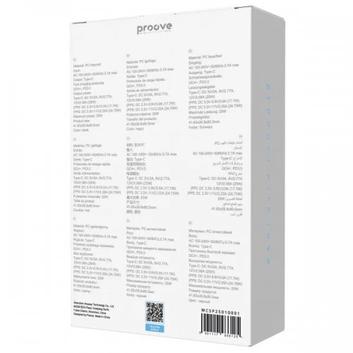 Мережевий зарядний пристрій Proove Silicone Power 2 25W USB Type-C (WCSP25010001) Black купити в Україні: Київ, Львів, Хмельницький, Тернопіль, Івано-Франківськ | Низька ціна, відгуки, характеристики від TELEMART фото