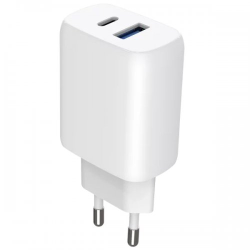 Мережевий зарядний пристрій Proove Silicone Power 2 30W USB + USB Type-C + Cable USB Type-C to USB Type-C (WCSP23011002) White купити в Україні: Київ, Львів, Хмельницький, Тернопіль, Івано-Франківськ | Низька ціна, відгуки, характеристики від TELEMART фото