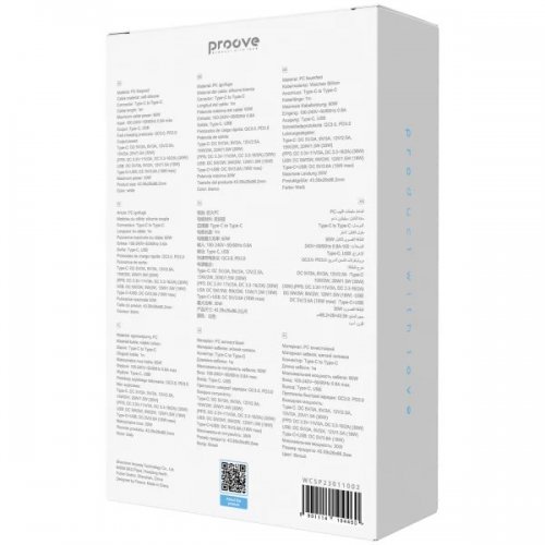 Мережевий зарядний пристрій Proove Silicone Power 2 30W USB + USB Type-C + Cable USB Type-C to USB Type-C (WCSP23011002) White купити в Україні: Київ, Львів, Хмельницький, Тернопіль, Івано-Франківськ | Низька ціна, відгуки, характеристики від TELEMART фото