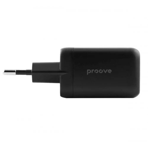 Мережевий зарядний пристрій Proove Silicone Power 2 x USB Type-C 40W (WCSP4020001) Black купити в Україні: Київ, Львів, Хмельницький, Тернопіль, Івано-Франківськ | Низька ціна, відгуки, характеристики від TELEMART фото
